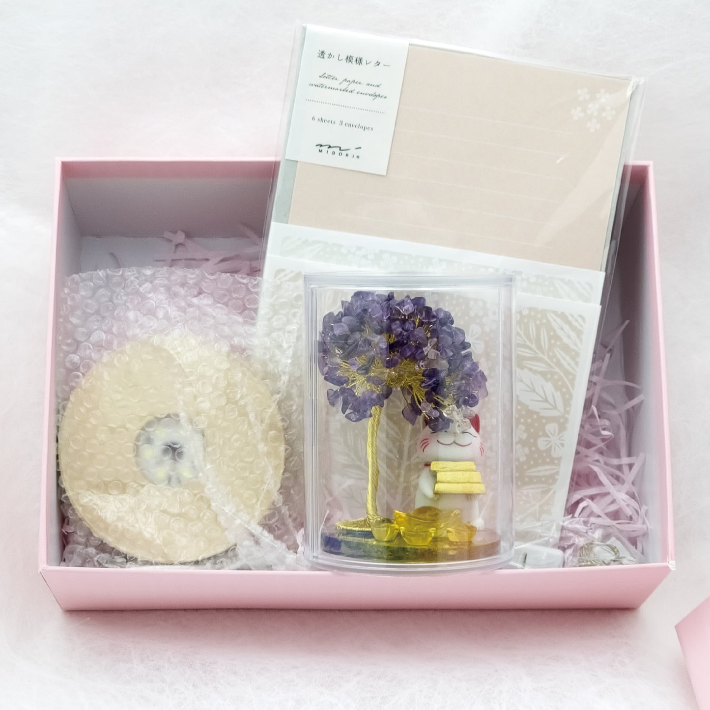 2026 Amethyst Lucky Love Crystal Tree Money Cat & Six Gold Ingot S @ Lucky Love Series