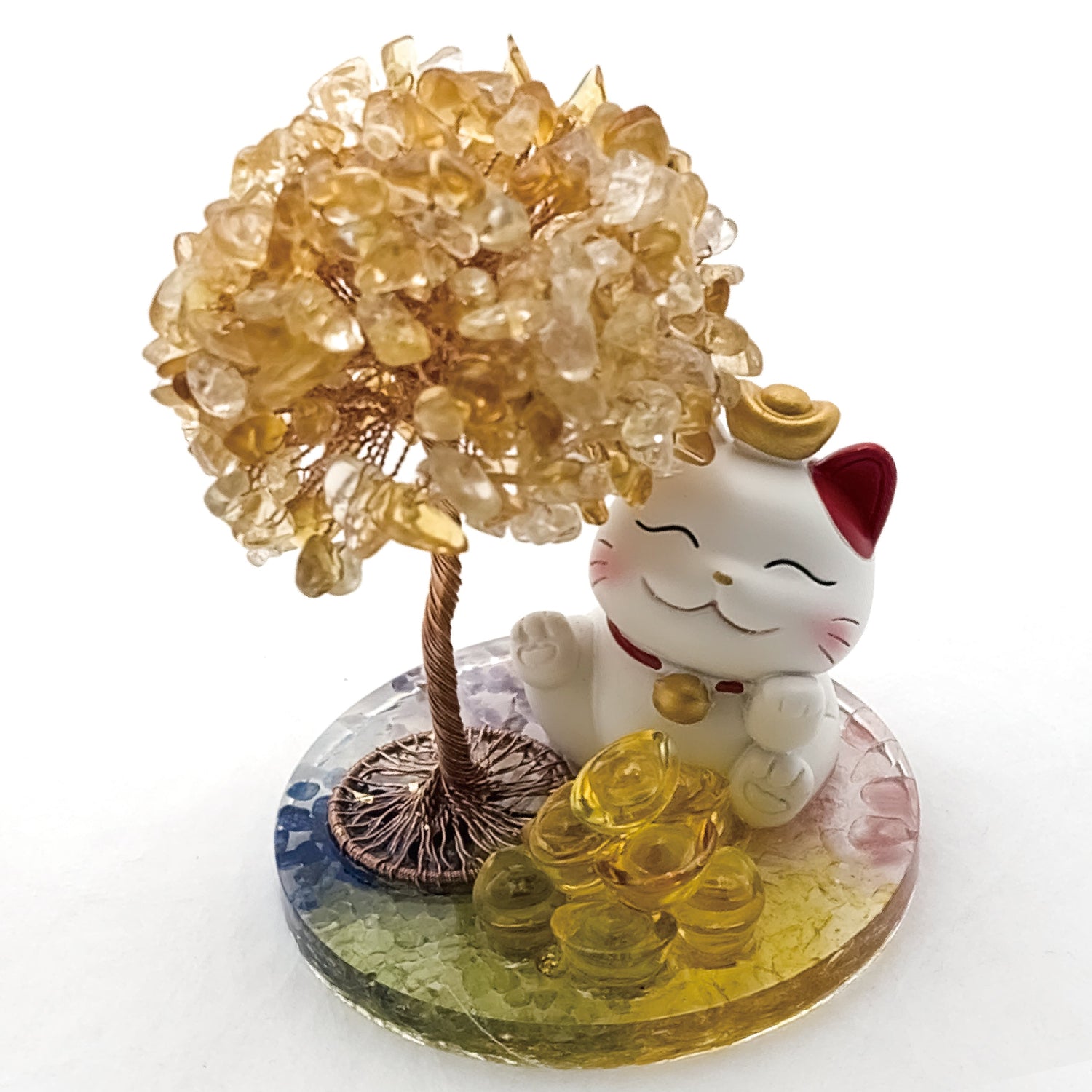 2026 Citrine Lucky Love Crystal Tree Money Cat & Nine Gold Ingot Kappa @ Lucky Love Series