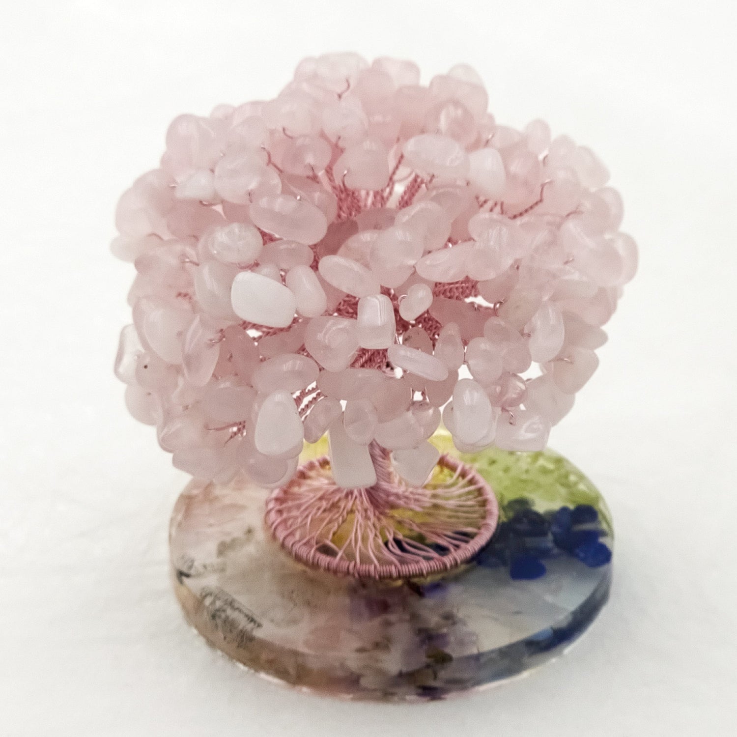 Rose Quartz Lucky Love Crystal Tree L @ Lucky Love Series