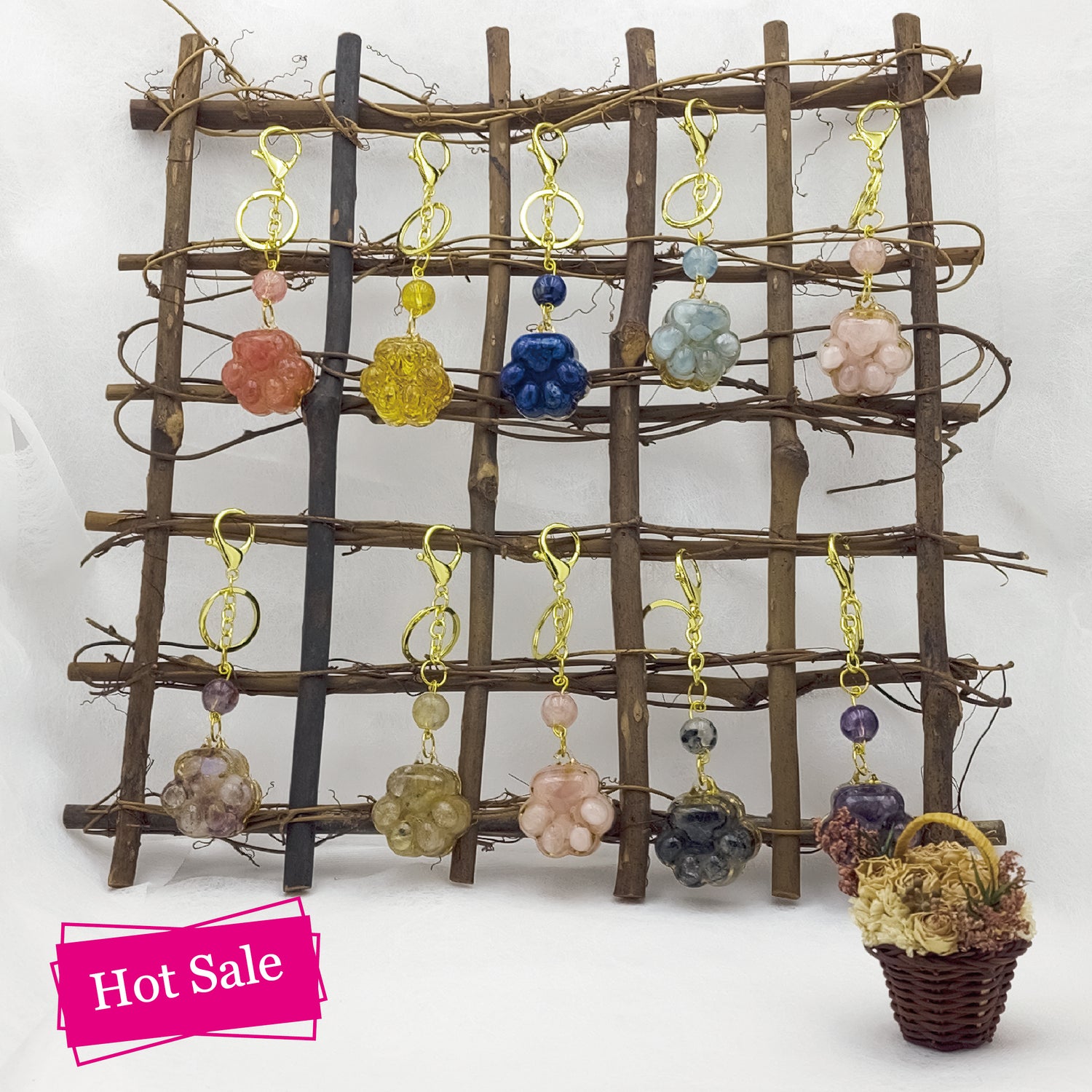 Love Paradise Series @ Lucky Crystal Cat's Claw Key-chain