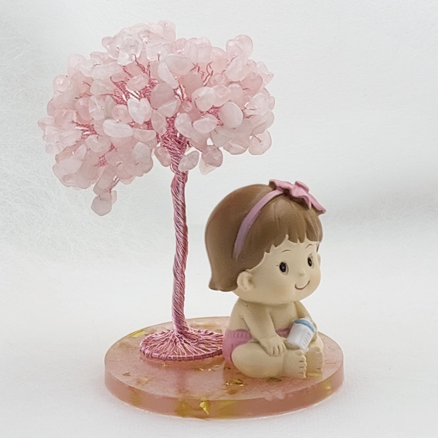 Rose Quartz Tree  Baby love Girl @ Love Paradise Series