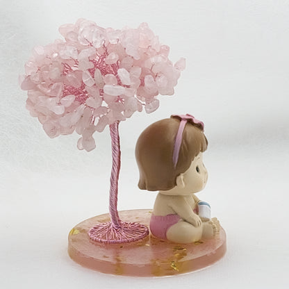 Rose Quartz Tree  Baby love Girl @ Love Paradise Series