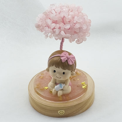 Rose Quartz Tree  Baby love Girl @ Love Paradise Series