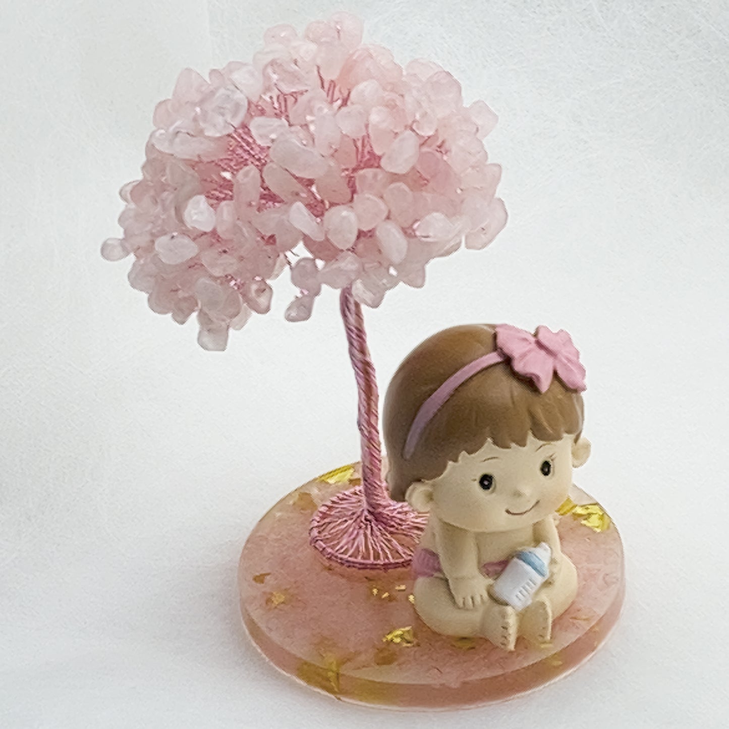 Rose Quartz Tree  Baby love Girl @ Love Paradise Series