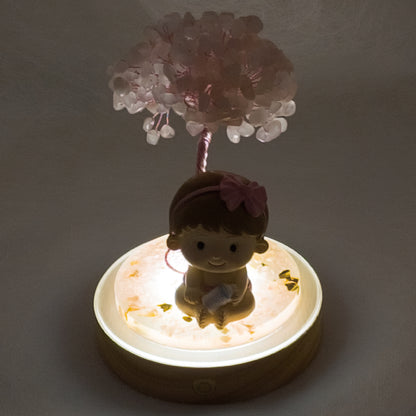 Rose Quartz Tree  Baby love Girl @ Love Paradise Series