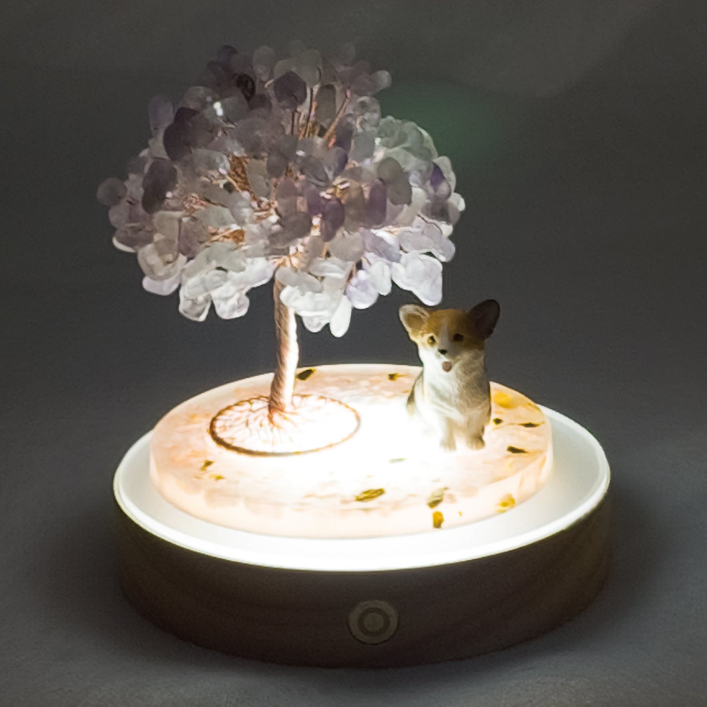 Lavender Amethyst Tree Corgi Dog A2 @ Love Paradise Series