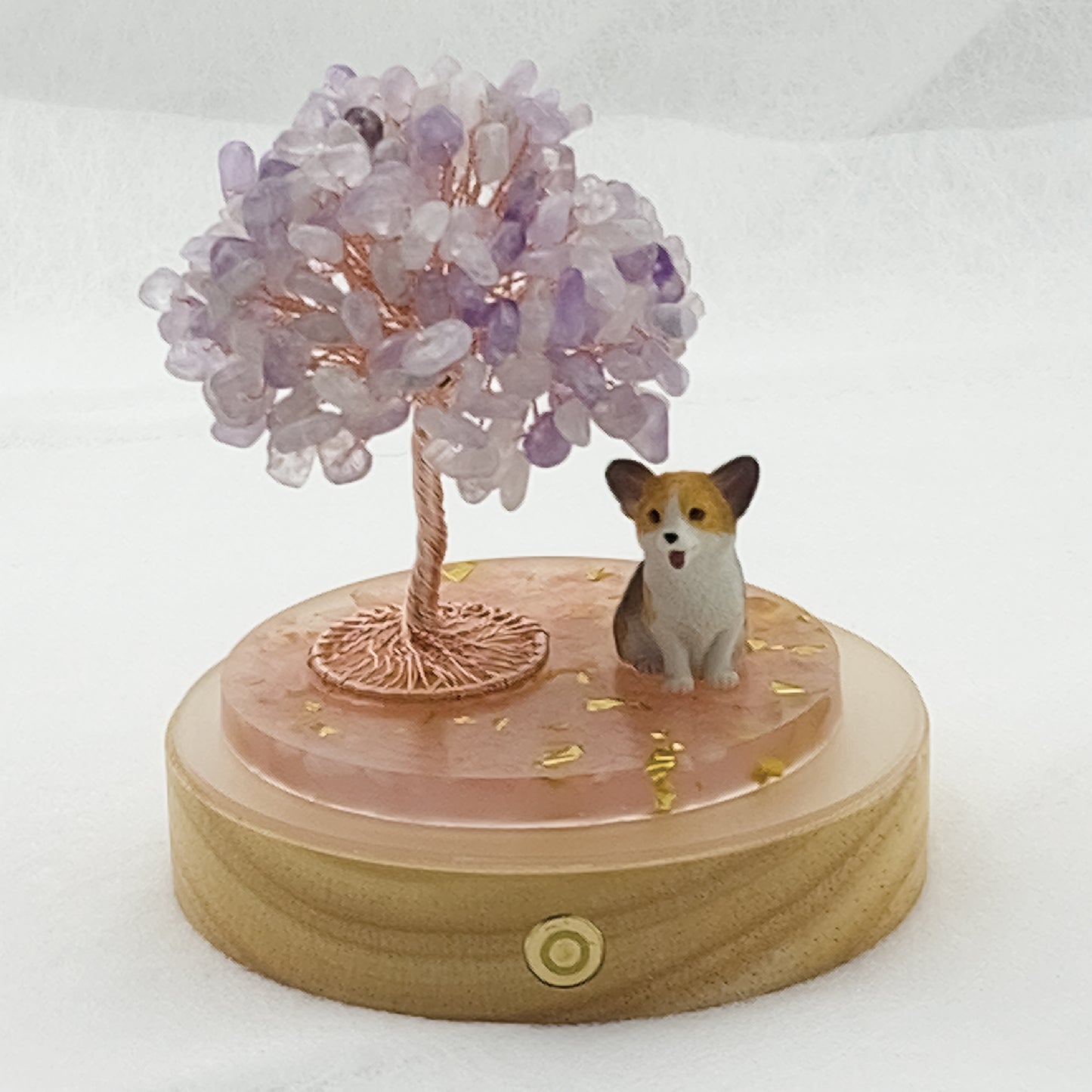 Lavender Amethyst Tree Corgi Dog A2 @ Love Paradise Series