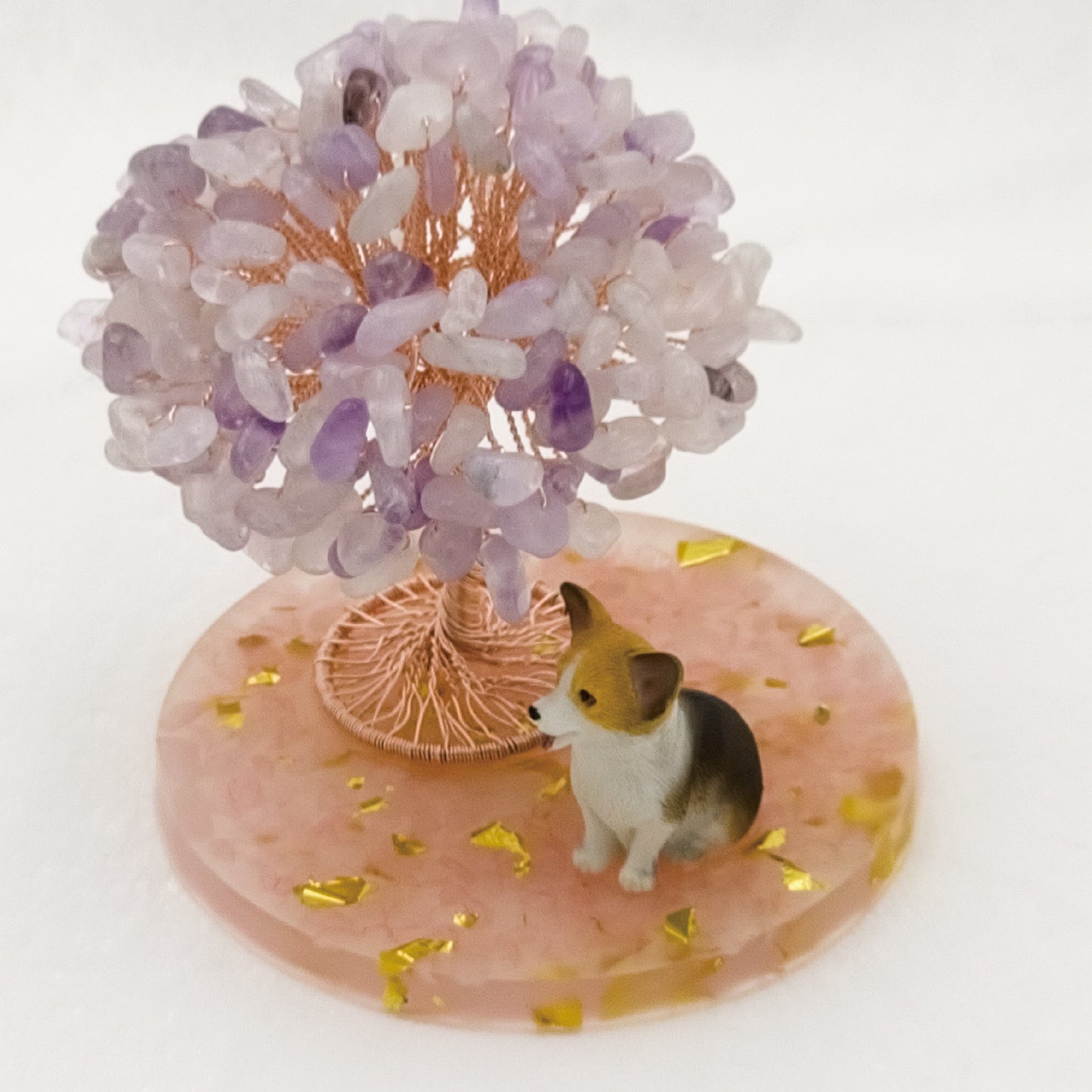 Lavender Amethyst Tree Corgi Dog A2 @ Love Paradise Series