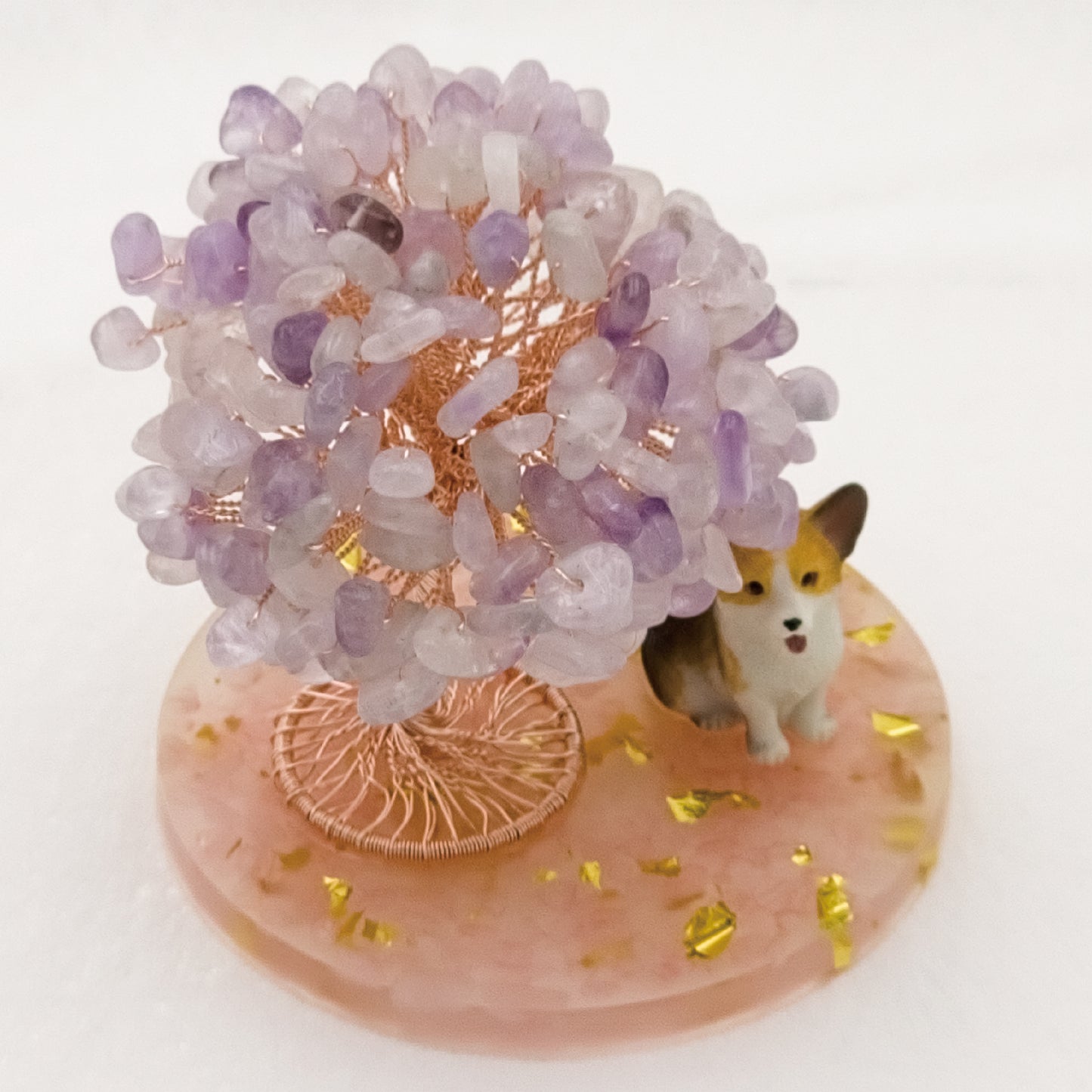 Lavender Amethyst Tree Corgi Dog A2 @ Love Paradise Series