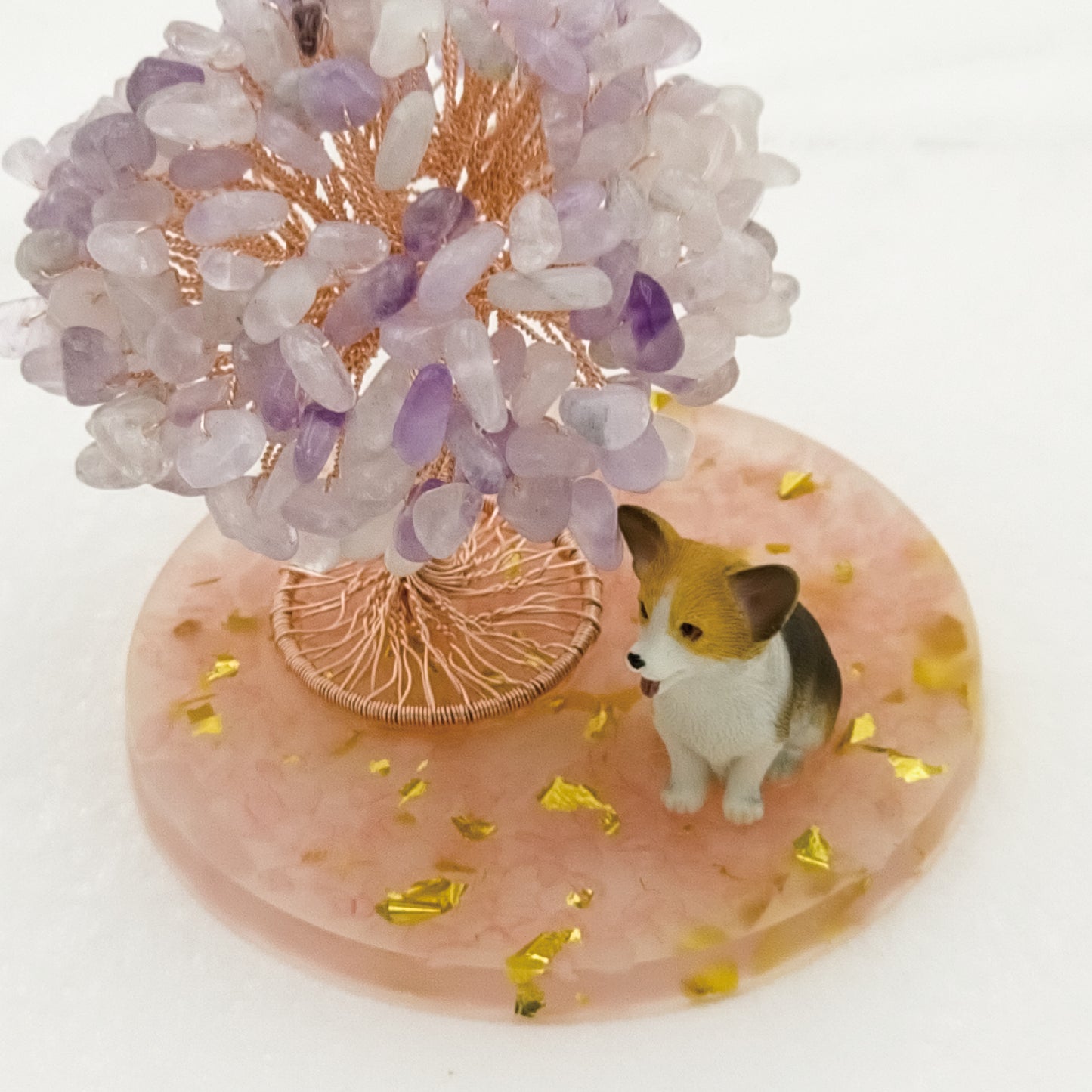 Lavender Amethyst Tree Corgi Dog A2 @ Love Paradise Series