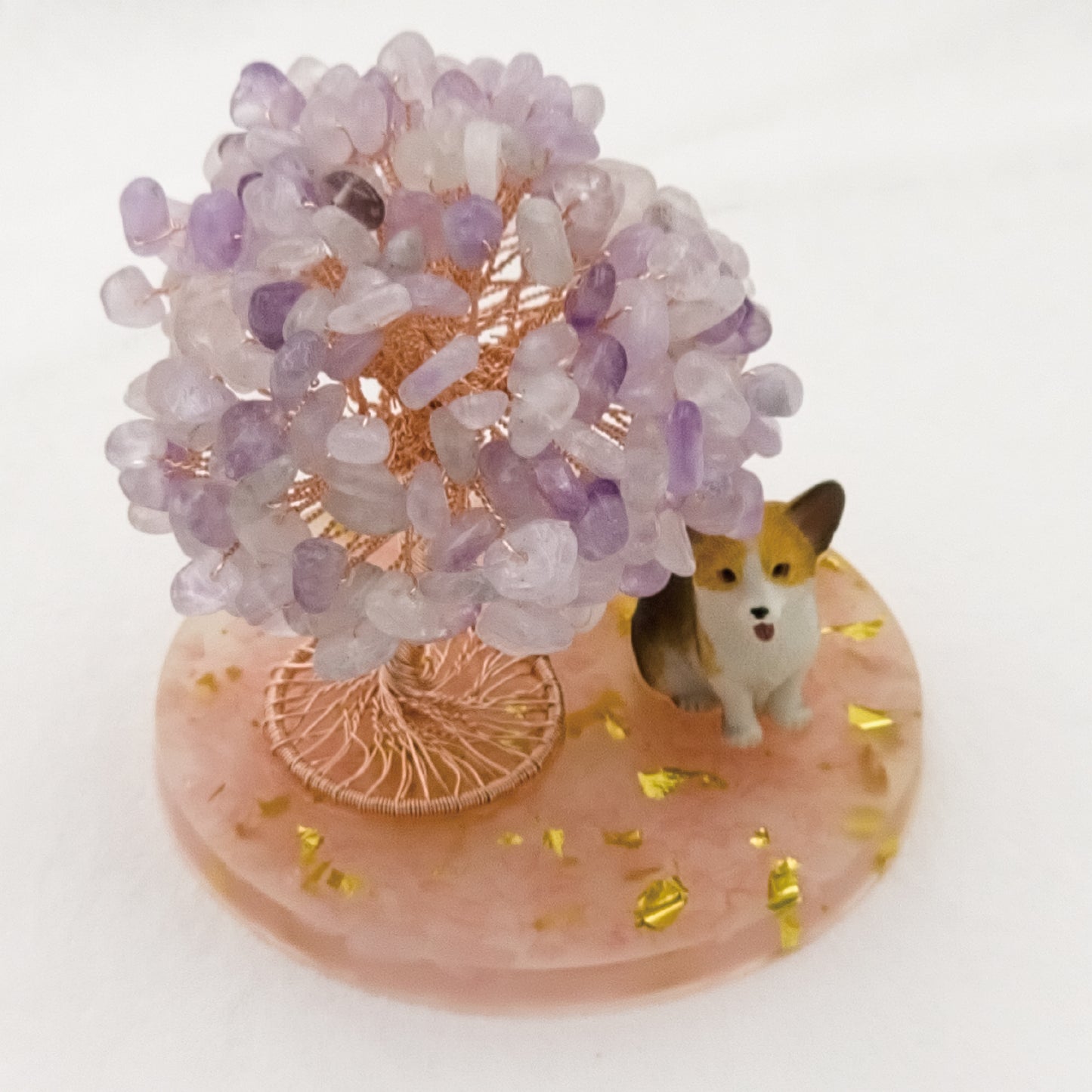 Lavender Amethyst Tree Corgi Dog A2 @ Love Paradise Series