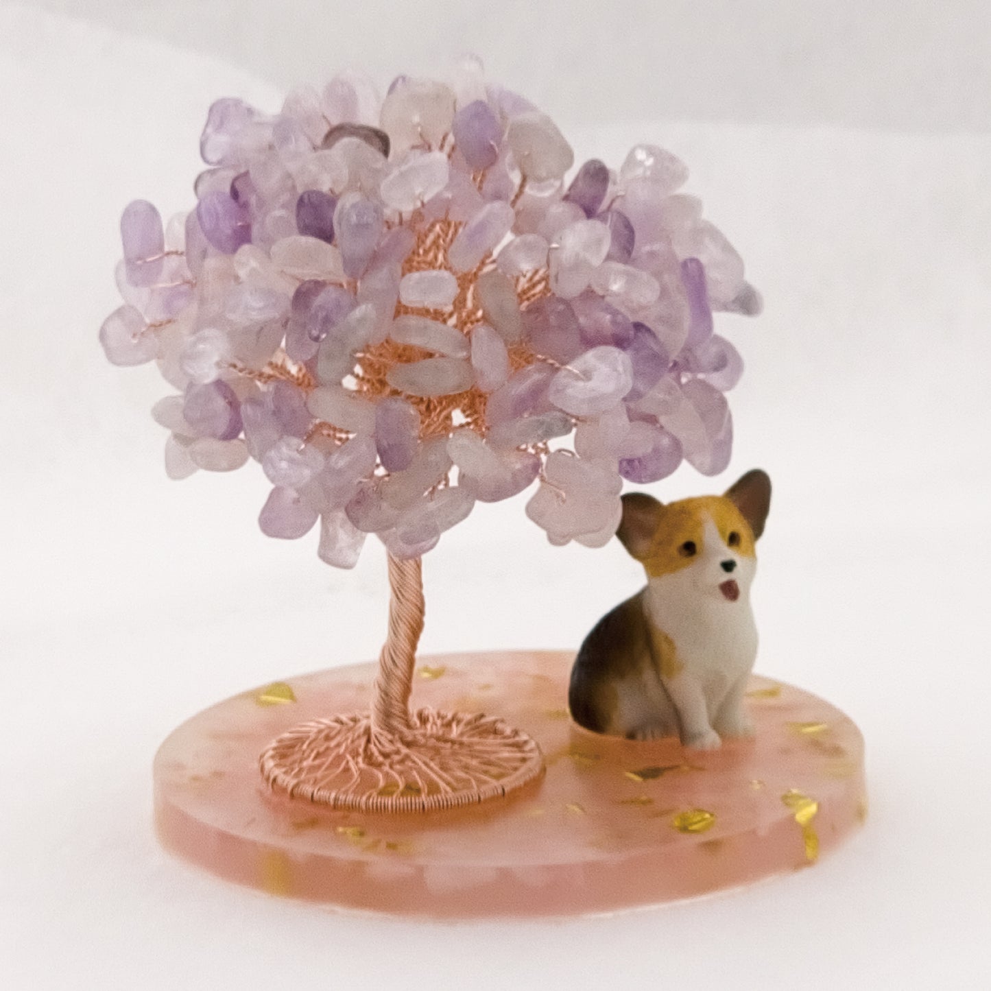 Lavender Amethyst Tree Corgi Dog A2 @ Love Paradise Series