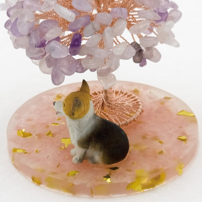 Lavender Amethyst Tree Corgi Dog A2 @ Love Paradise Series