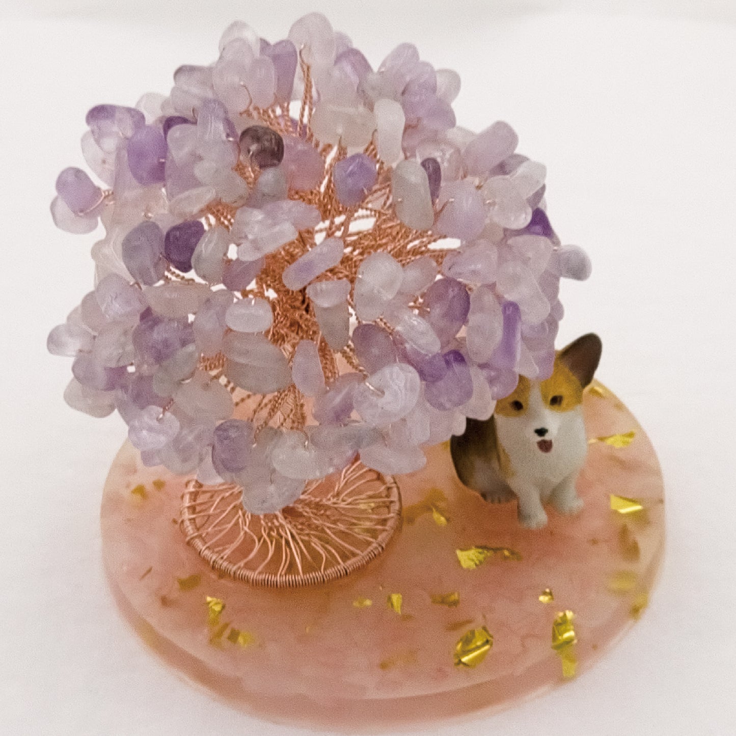 Lavender Amethyst Tree Corgi Dog A2 @ Love Paradise Series