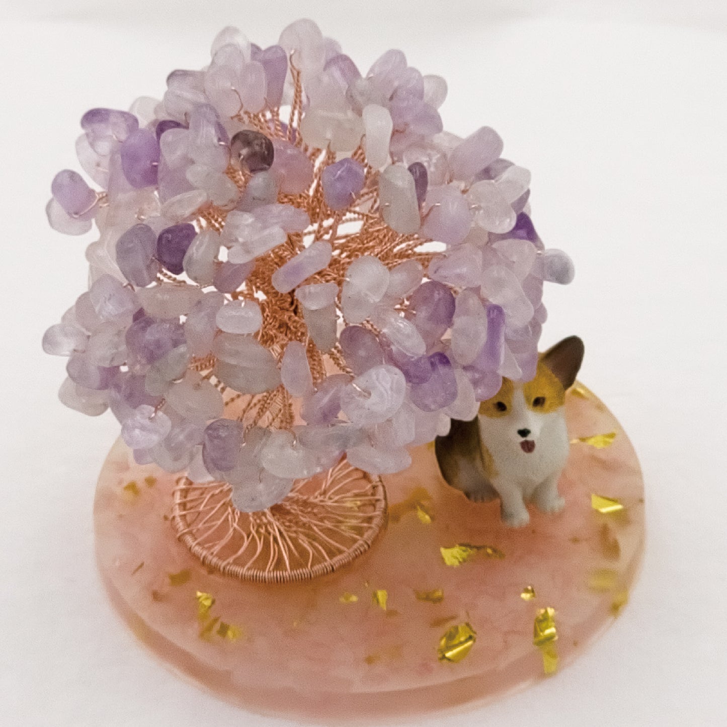 Lavender Amethyst Tree Corgi Dog A2 @ Love Paradise Series