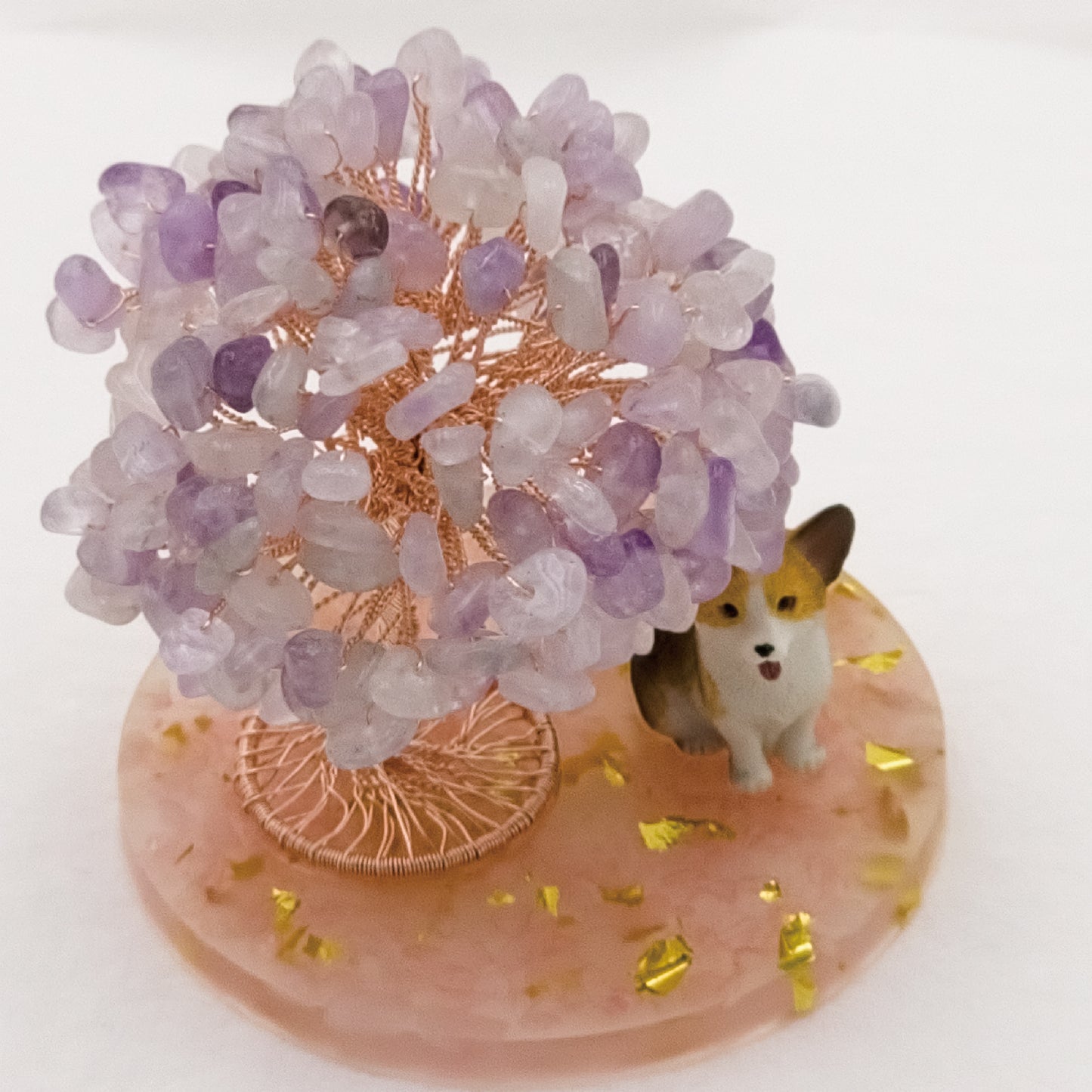 Lavender Amethyst Tree Corgi Dog A2 @ Love Paradise Series