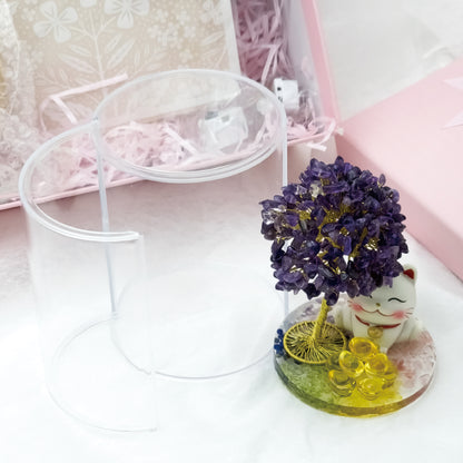 2026 Amethyst Lucky Love Crystal Tree Money Cat & Nine Gold Ingot CLS @ Lucky Love Series