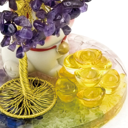 2026 Amethyst Lucky Love Crystal Tree Money Cat & Nine Gold Ingot CLS @ Lucky Love Series