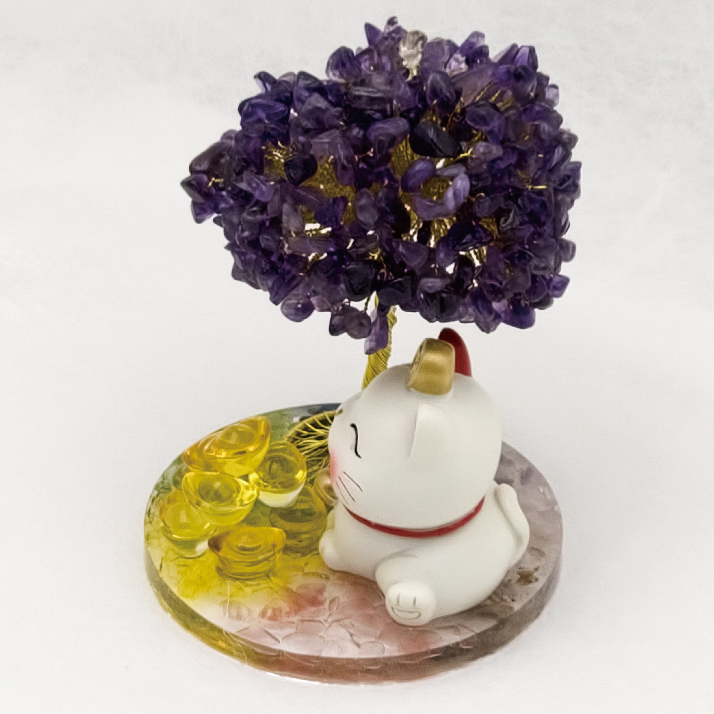 2026 Amethyst Lucky Love Crystal Tree Money Cat & Nine Gold Ingot CLS @ Lucky Love Series