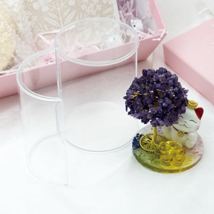 2026 Amethyst Lucky Love Crystal Tree Money Cat & Nine Gold Ingot Pi @ Lucky Love Series