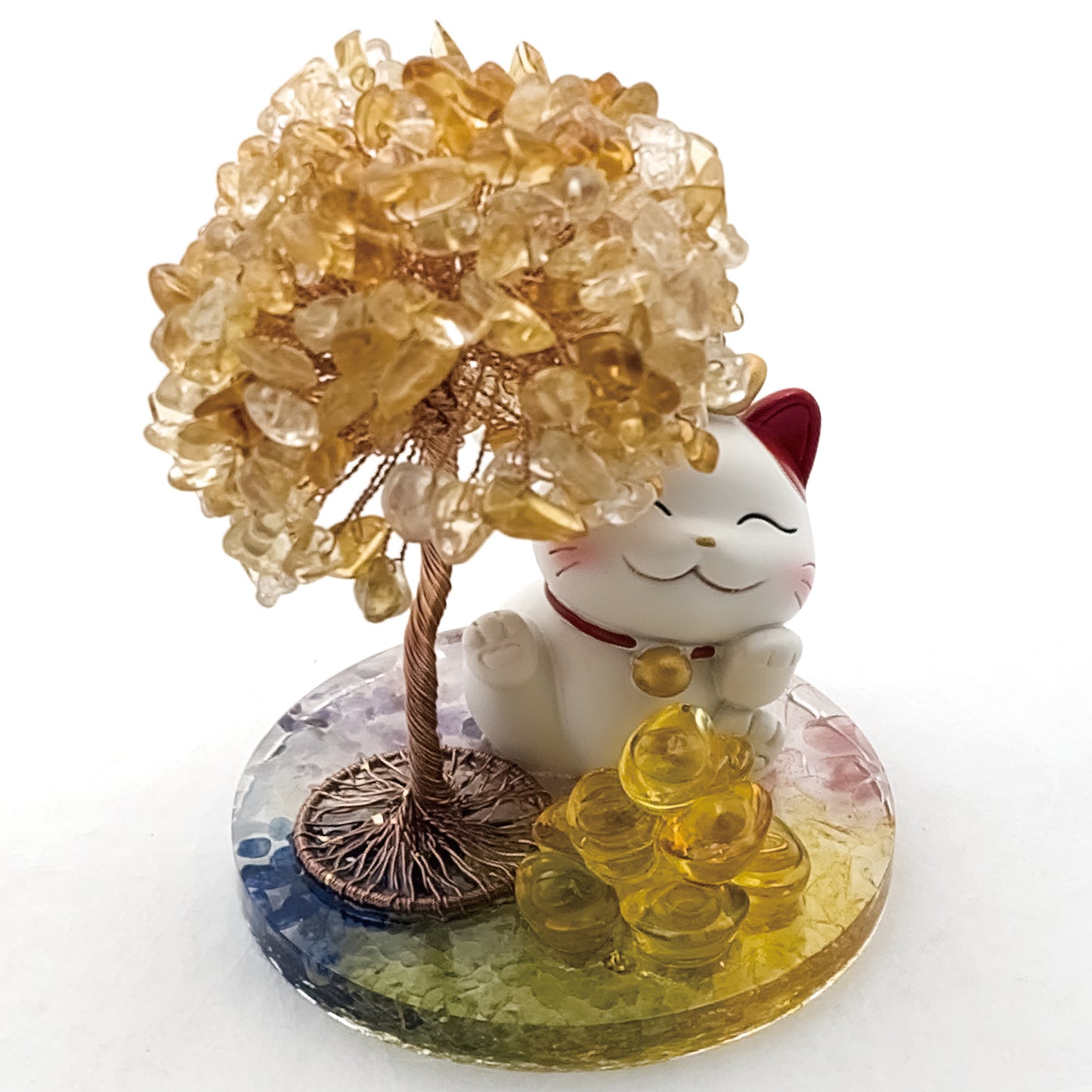 2026 Citrine Lucky Love Crystal Tree Money Cat & Nine Gold Ingot Kappa @ Lucky Love Series