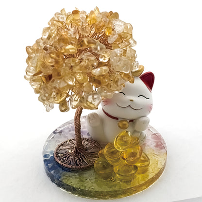 2026 Citrine Lucky Love Crystal Tree Money Cat & Nine Gold Ingot Kappa @ Lucky Love Series