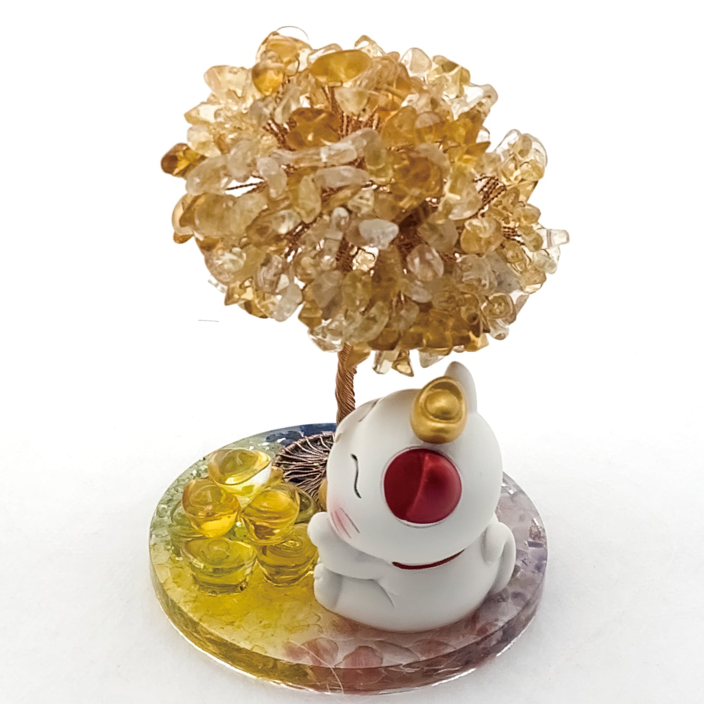 2026 Citrine Lucky Love Crystal Tree Money Cat & Nine Gold Ingot Kappa @ Lucky Love Series