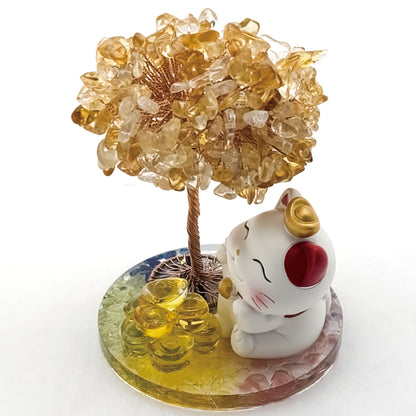 2026 Citrine Lucky Love Crystal Tree Money Cat & Nine Gold Ingot Kappa @ Lucky Love Series