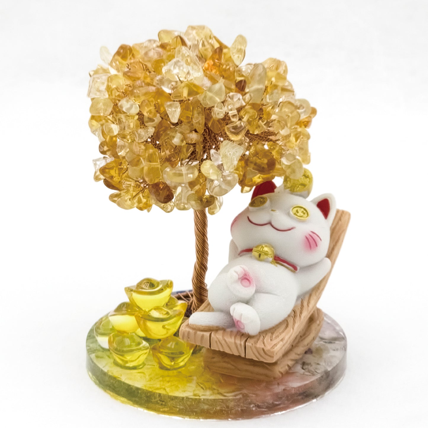 2026 Citrine  Lucky Money Crystal Tree & Nine Gold Ingot $$ @ Love Paradise Series