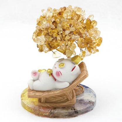 2026 Citrine  Lucky Money Crystal Tree & Nine Gold Ingot $$ @ Love Paradise Series