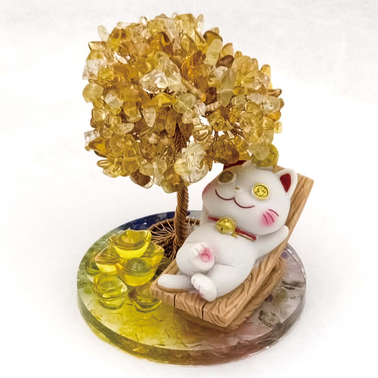 2026 Citrine  Lucky Money Crystal Tree & Nine Gold Ingot $$ @ Love Paradise Series