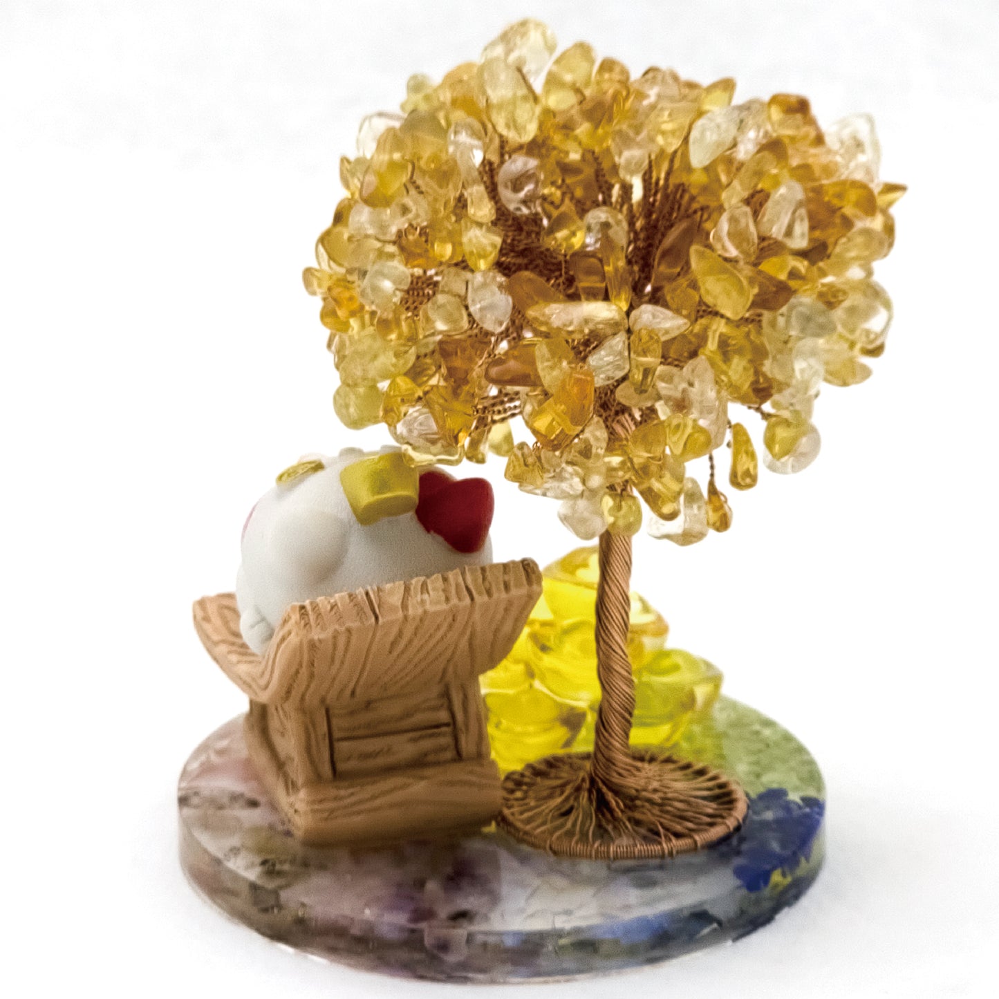 2026 Citrine  Lucky Money Crystal Tree & Nine Gold Ingot $$ @ Love Paradise Series