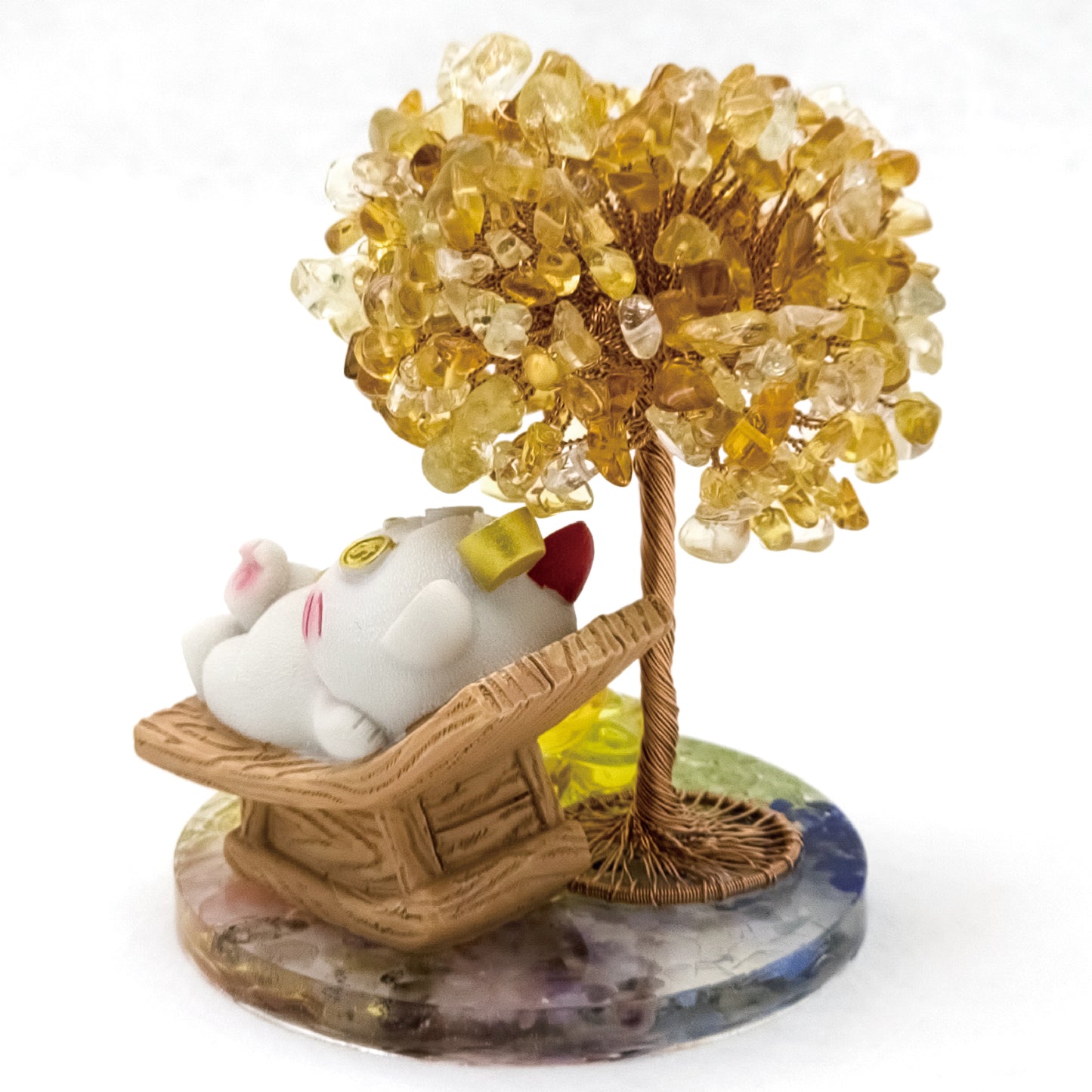2026 Citrine  Lucky Money Crystal Tree & Nine Gold Ingot $$ @ Love Paradise Series