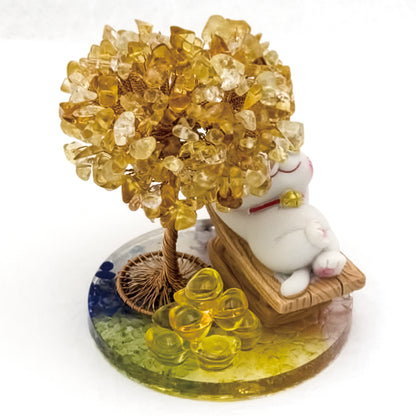 2026 Citrine  Lucky Money Crystal Tree & Nine Gold Ingot $$ @ Love Paradise Series