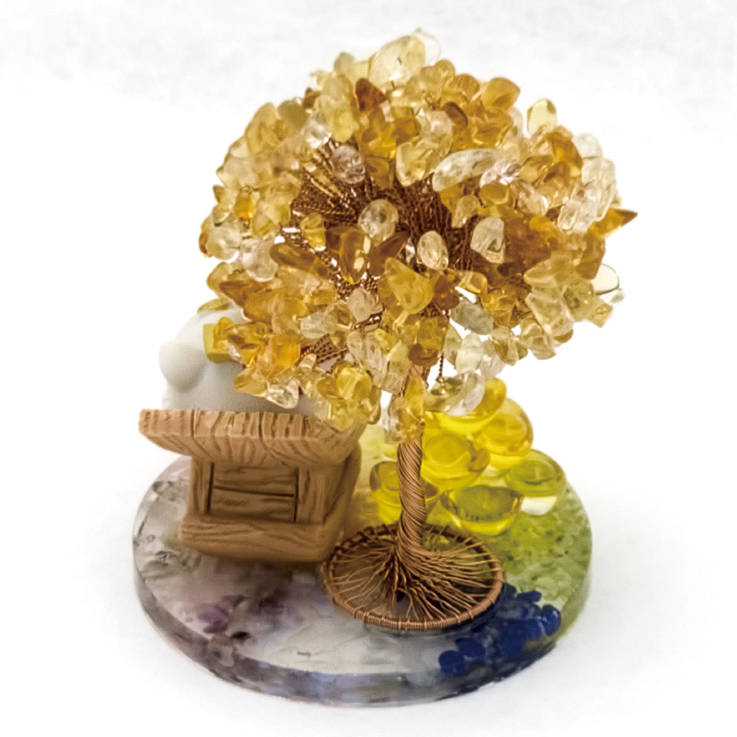 2026 Citrine  Lucky Money Crystal Tree & Nine Gold Ingot $$ @ Love Paradise Series