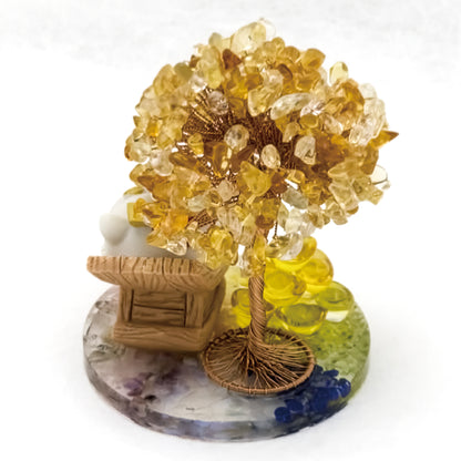 2026 Citrine  Lucky Money Crystal Tree & Nine Gold Ingot $$ @ Love Paradise Series