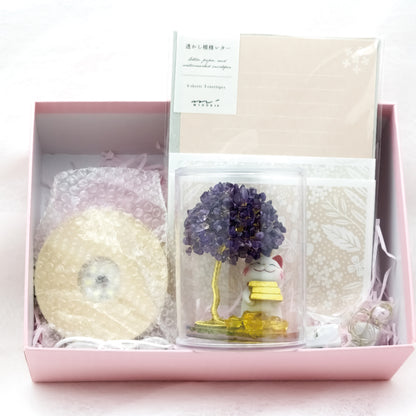 2026 Amethyst Lucky Love Crystal Tree Money Cat & Six Gold Ingot I @ Lucky Love Series