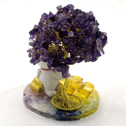 2026 Amethyst Lucky Love Crystal Tree Money Cat & Six Gold Ingot I @ Lucky Love Series