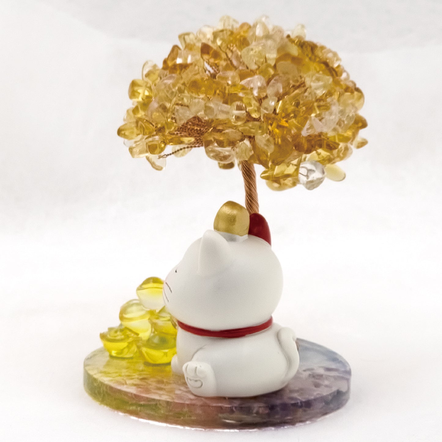 2026 Citrine Lucky Love Crystal Tree Money Cat & Nine Gold Ingot Q @ Lucky Love Series