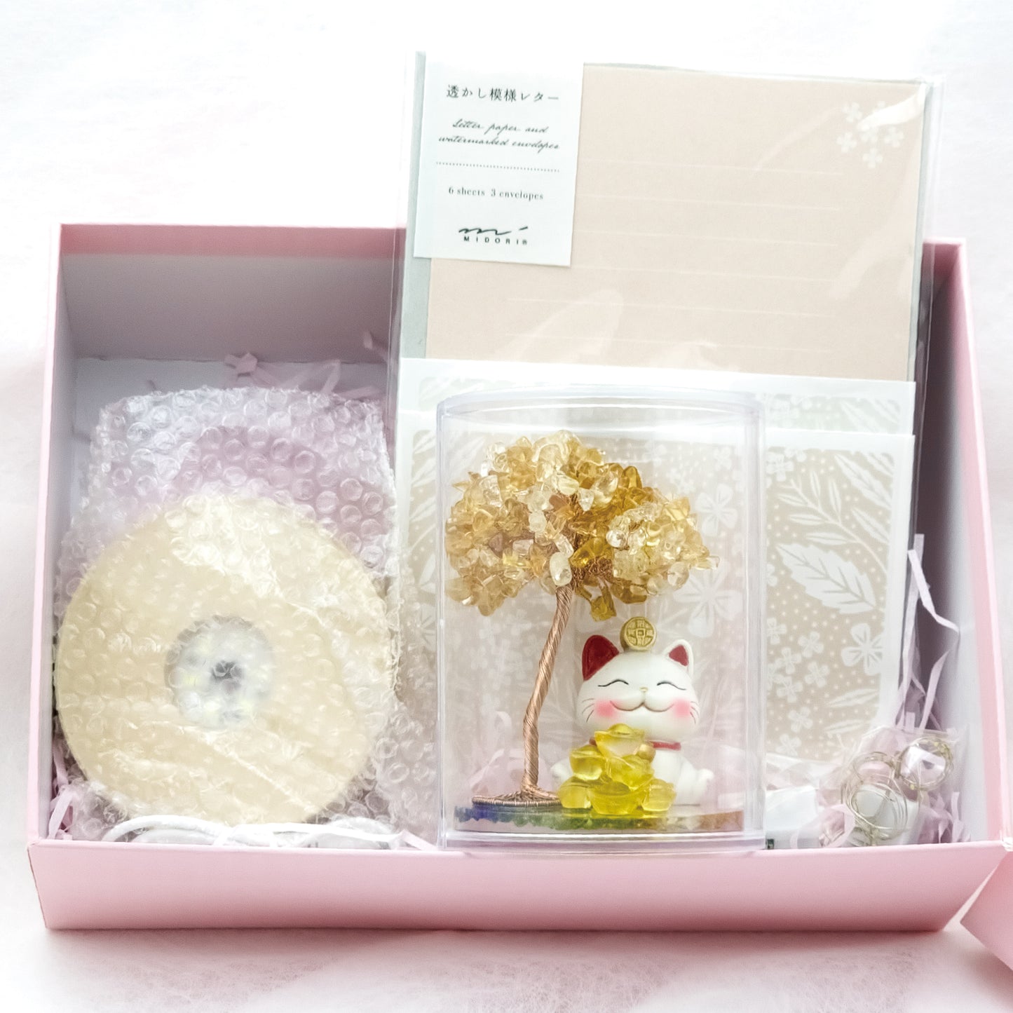 2026 Citrine Lucky Love Crystal Tree Money Cat & Nine Gold Ingot Q @ Lucky Love Series