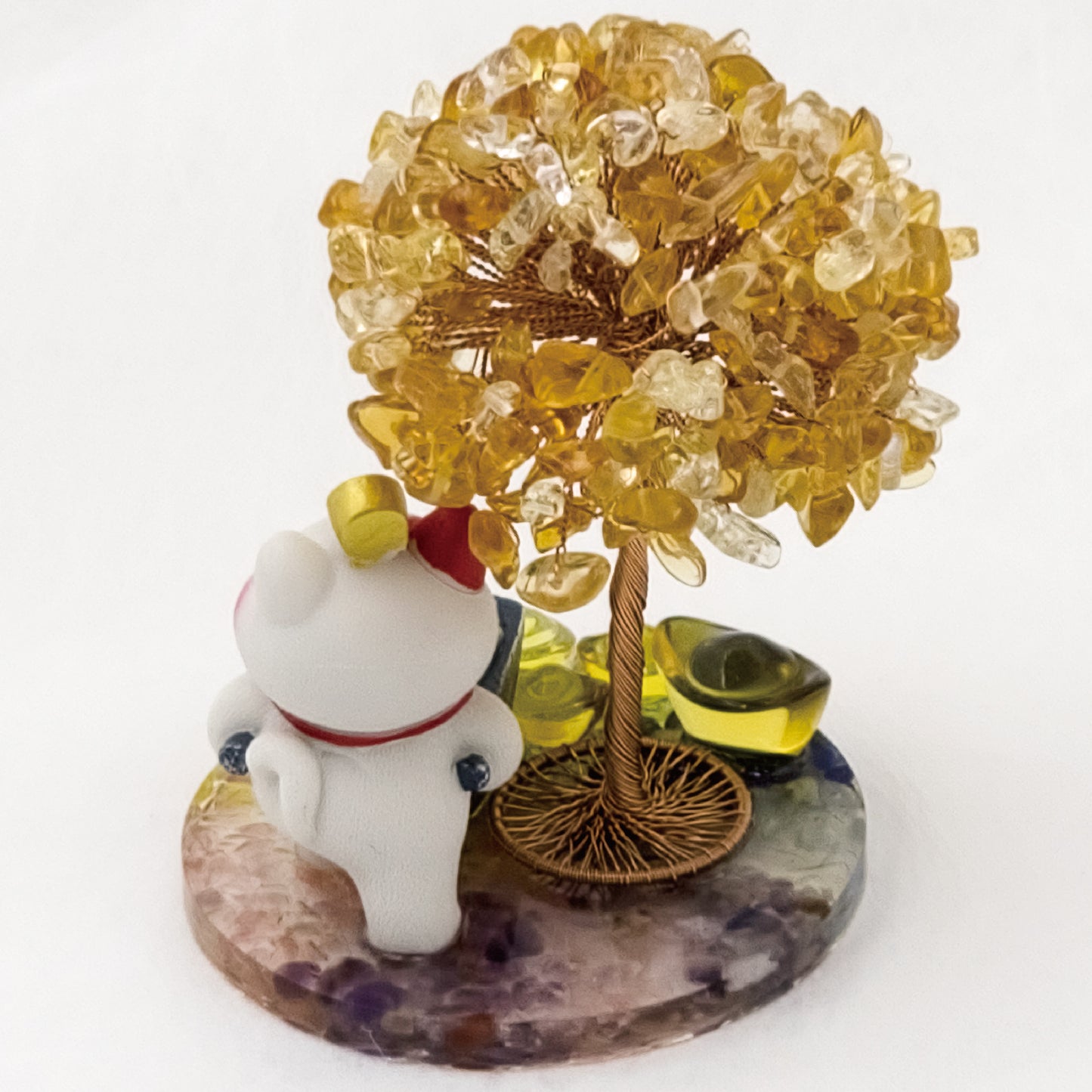2026 Citrine Lucky Love Crystal Tree Money Cat & Six Gold Ingot S @Lucky Love Series
