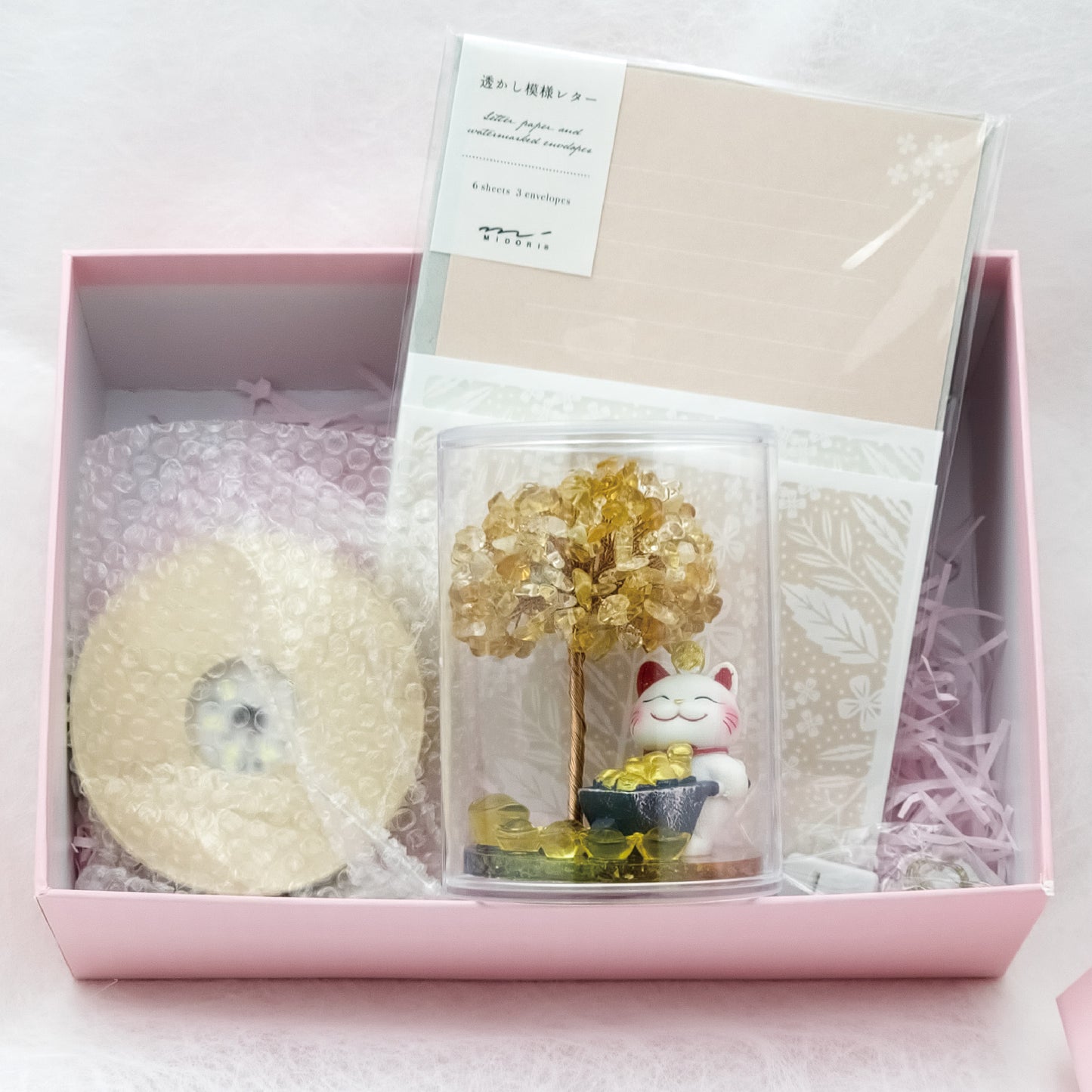 2026 Citrine Lucky Love Crystal Tree Money Cat & Six Gold Ingot S @Lucky Love Series