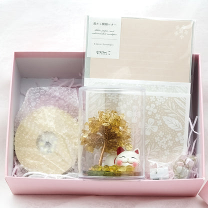 2026 Citrine Lucky Love Crystal Tree Money Cat & Six Gold Ingot Z @ Lucky Love Series