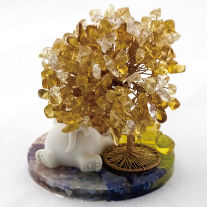 2026 Citrine Lucky Love Crystal Tree Money Cat & Six Gold Ingot Z @ Lucky Love Series