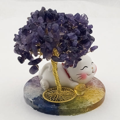 Amethyst Lucky Love Crystal Tree I @ Love Paradise Series