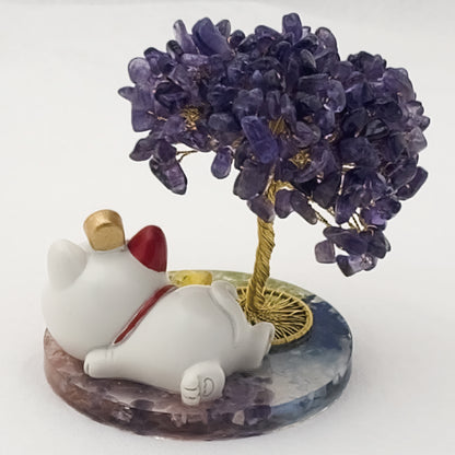 Amethyst Lucky Love Crystal Tree I @ Love Paradise Series