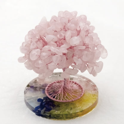 Rose Quartz Lucky Love Crystal Tree L @ Lucky Love Series