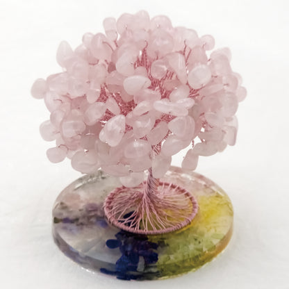 Rose Quartz Lucky Love Crystal Tree L @ Lucky Love Series