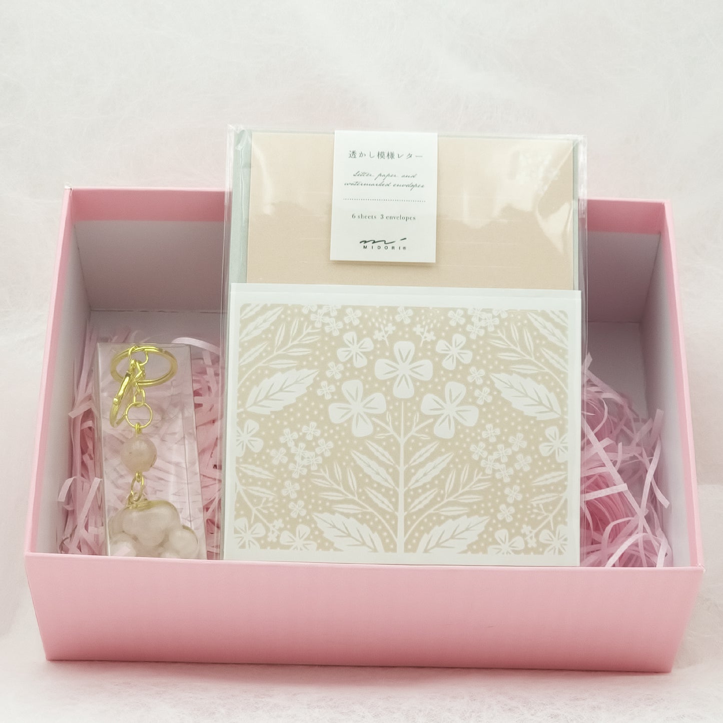 Rose Quartz Lucky Crystal Cat's Claw Key-chain B @ Love Paradise Series