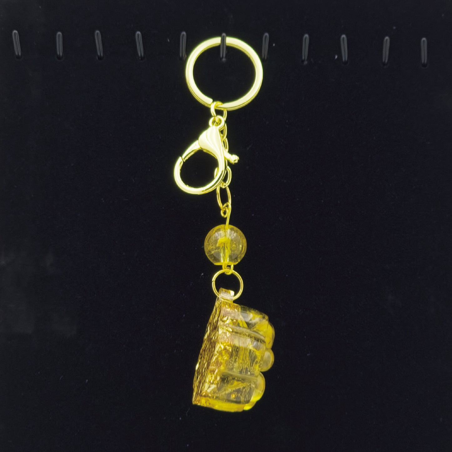 Citrine Lucky Crystal Cat's Claw Key-chain @ Love Paradise Series